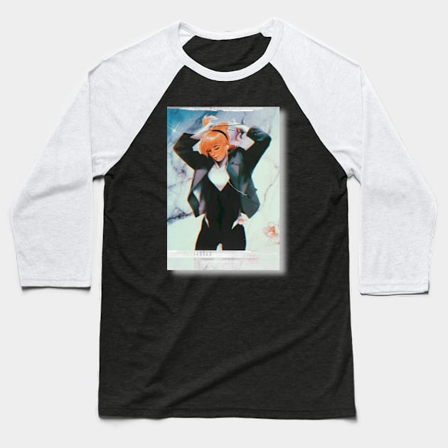 Gwen Stacy (Spider-Gwen) Baseball T-Shirt by Kai's Weeb Shelter